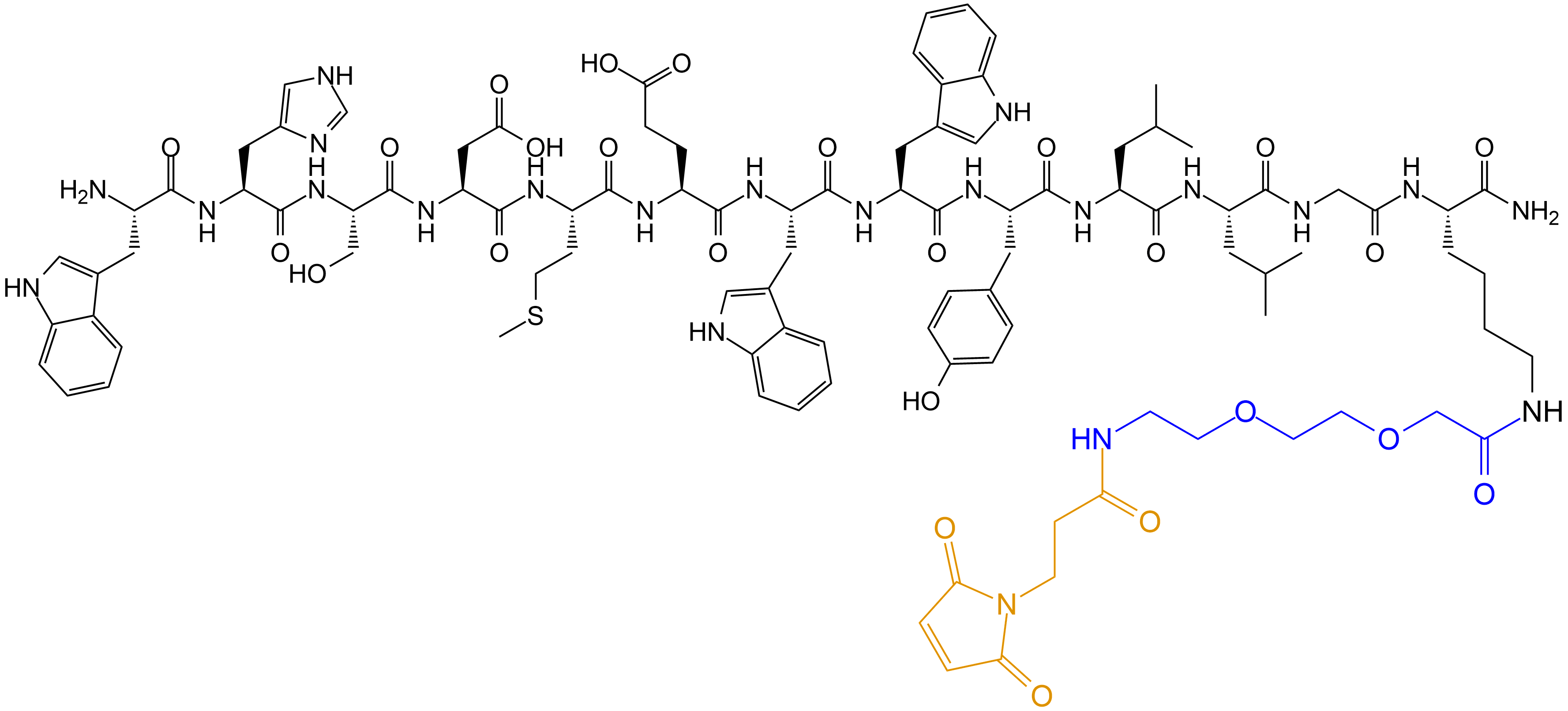 多肽側(cè)鏈氨基修飾結(jié)構(gòu)(專肽生物www.allpeptide.com)