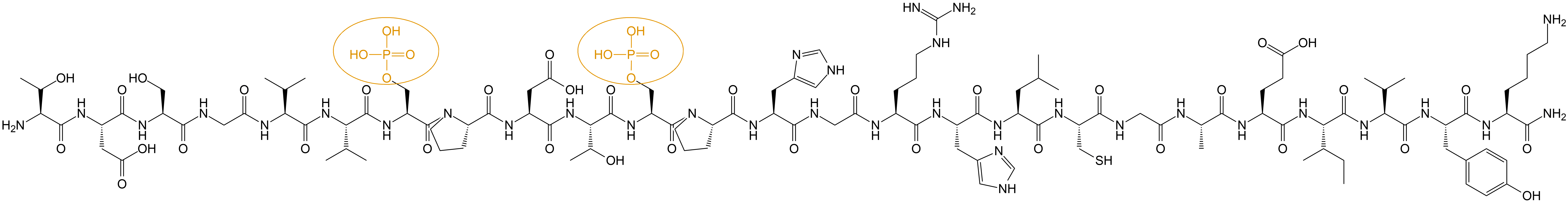 磷酸化多肽合成結(jié)構(gòu)(專肽生物www.allpeptide.com)