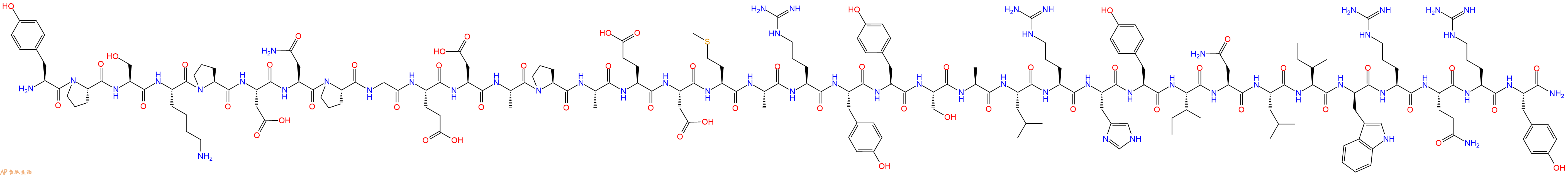 專(zhuān)肽生物產(chǎn)品豬源神經(jīng)肽Y [DTrp32]Neuro Peptide Y(1-36), human178861-83-1