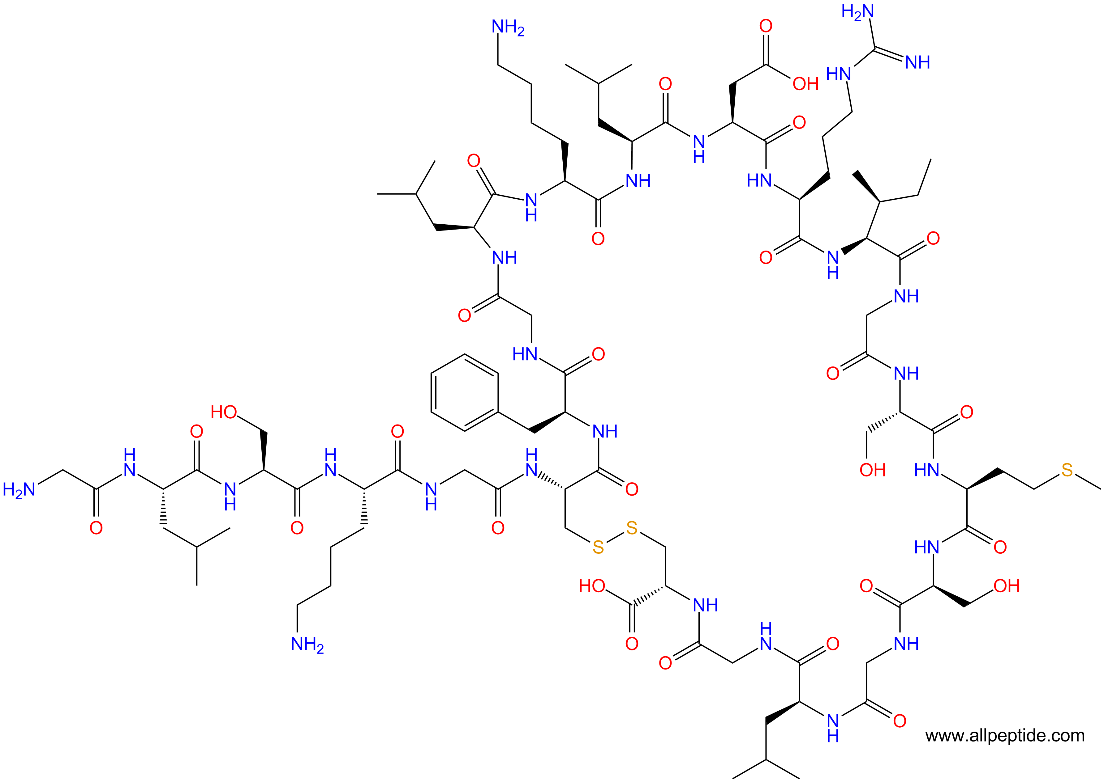 專肽生物產(chǎn)品利尿鈉肽受體NPR2（NPRB）激動(dòng)劑、C-type natriuretic peptide (1-22) (human, rat, swine)127869-51-6